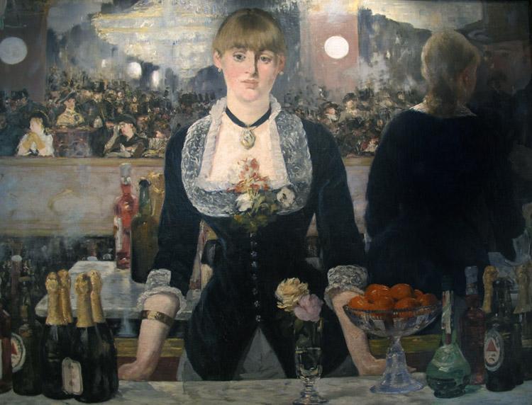 Edouard Manet A Bar at the Folies-Bergere (mk09) oil painting picture